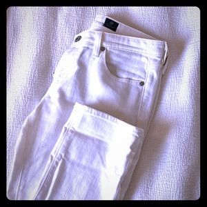 AG white denim